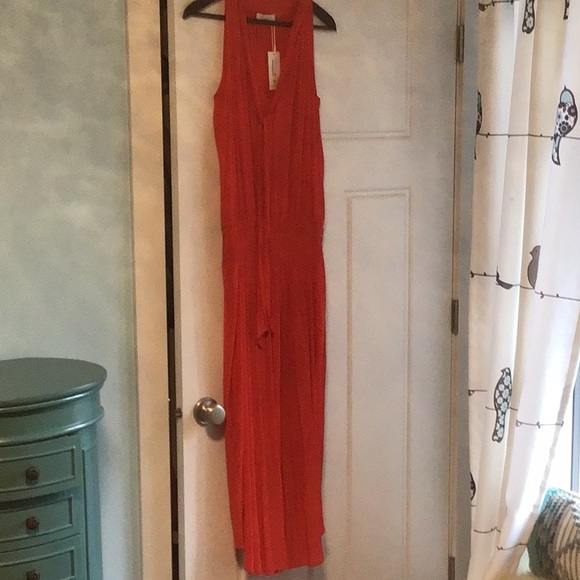 Red Ramy Brook dress with long ties at the dress size small - Picture 5 of 5